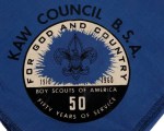 Kaw Council 1960 Jamboree – blue&nbsp;neckerchief